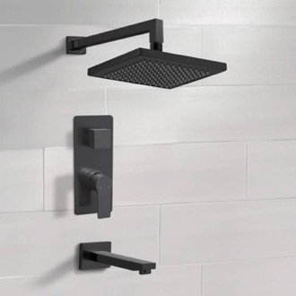 Tub and Shower Faucet Matte Black Tub and Shower Faucet Set Remer TSF61